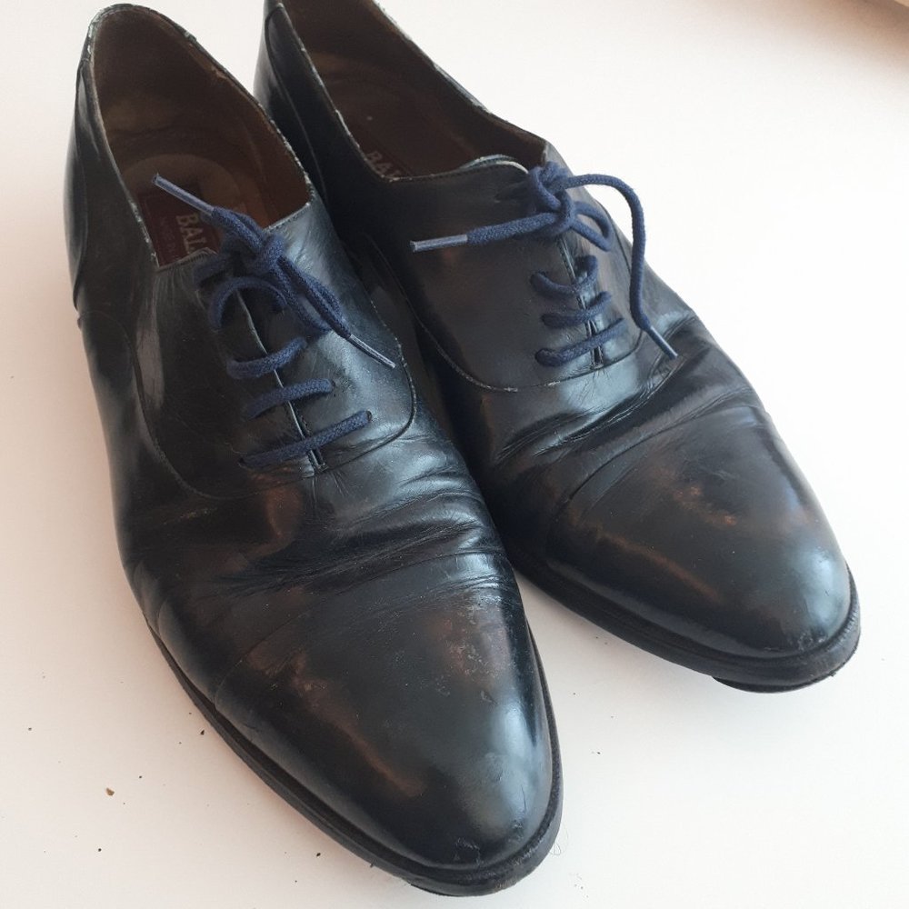 Bally Leather Dress Shoe Black 8.5 - 9